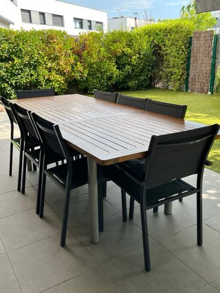 Mesa de comedor exterior extendible Green Design