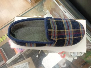Zapatillas de estar por casa cuadros talla 43