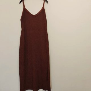 Vestido largo marrón talla S