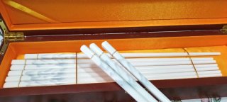 Caja Artesanía 10 Palillos Chinos Cerámica