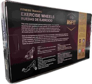 Lote 50 Ruedas Abdominales BSFIT Rodillo 14cm