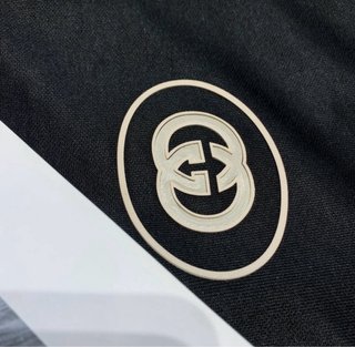 Chaqueta Gucci Negra con Rayas Multicolor