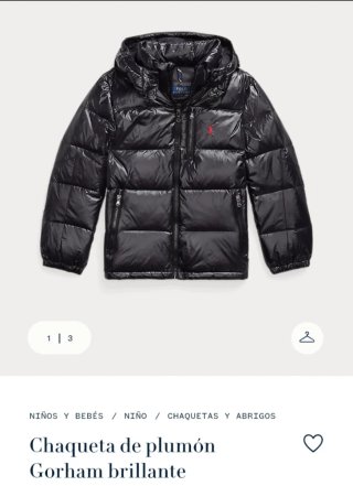 Chaqueta plumón Polo Ralph Lauren Negra Talla M
