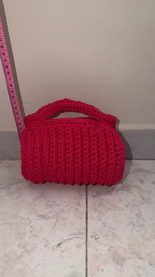 Bauletto crochet fucsia