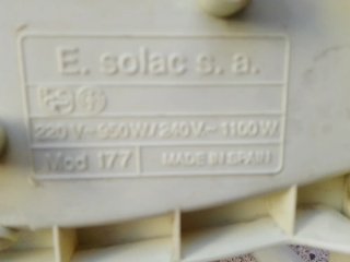 Cafetera Solac 177 no funciona, rota, para piezas