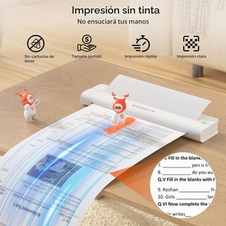 MUNBYN IMPRESORA PORTÁTIL TÉRMICA A4 BLUETOOTH