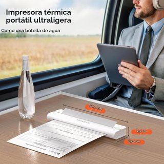 MUNBYN IMPRESORA PORTÁTIL TÉRMICA A4 BLUETOOTH