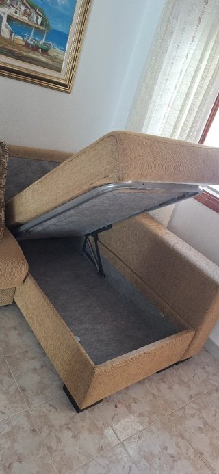 Sofá chaise longue convertible en cama