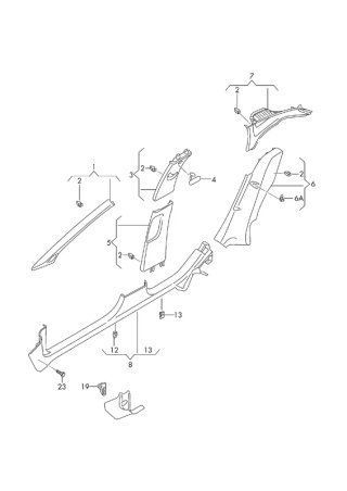 Embellecedor pilar derecho Seat Arona