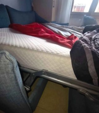 Divano letto sfoderabile tessuto