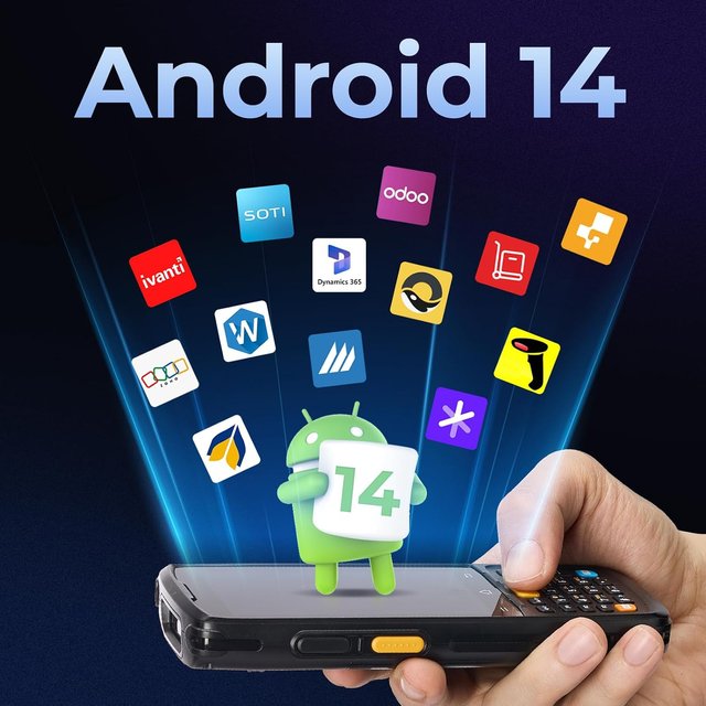 MUNBYN MC005 PDA ANDROID 14 ESCÁNER CÓDIGOS 1D/2D
