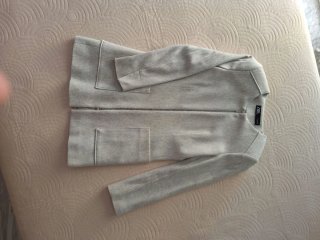 Chaqueta Zara cuello mao gris