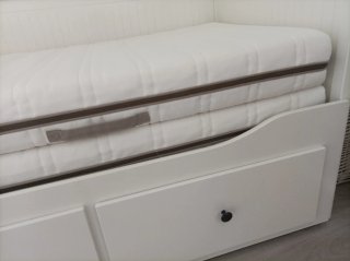 Diván Ikea Hemnes Blanco con Cajones