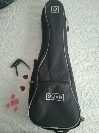 Ukelele con accesorios
