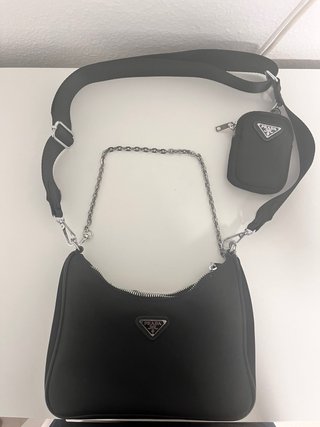 Bolso Prada Negro con Monedero