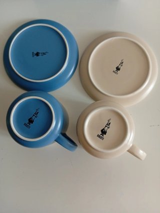 Set 2 Tazze Cappuccino Bialetti con Piattino