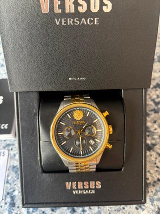Reloj Versus Versace Negro y Dorado