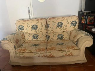 Beige con flores