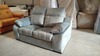 Conjunto Sofás 2.5 + 2 Plazas Gris/Naranja