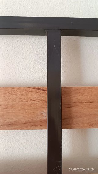Somier Metálico y Madera 135cm