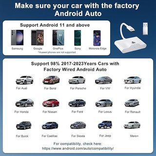 PAUNEZUEL Adaptador inalámbrico Android Auto