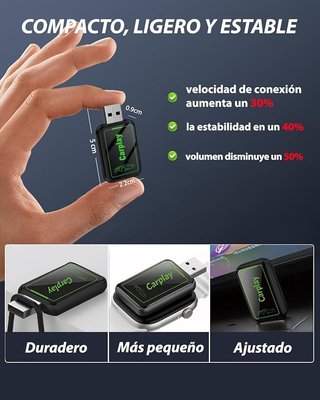 Diyauder Adaptador Carplay inalámbrico
