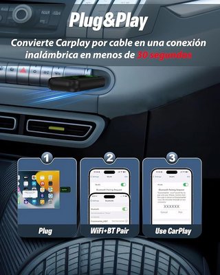 Diyauder Adaptador Carplay inalámbrico
