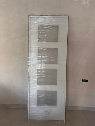 Puerta maciza lacada blanco 4v