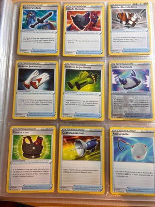 Cartas Pokémon Entrenador, Objetos, Estqdios...