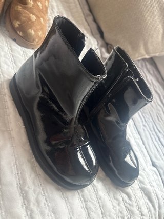 Botas Zara Niña Talla 28 Charol Negro