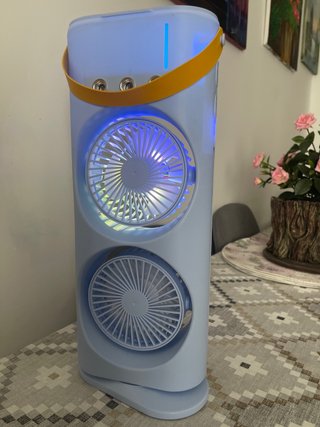 Ventilador Doble Spray Portátil