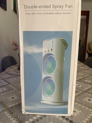 Ventilador Doble Spray Portátil