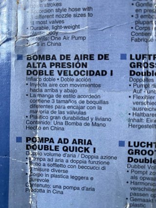 Inflador de aire Intex Double Quick I