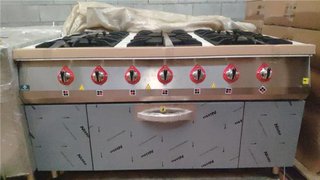 Cocina de gas 6 fuegos con horno