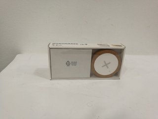 NORDMÄRKE Cargador inalámbrico, blanco, corcho Nuevo
