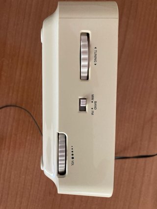 Despertador Radio Philips Blanco y Negro