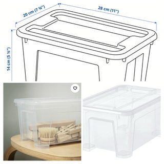 Cajas de almacenaje con tapa transparentes