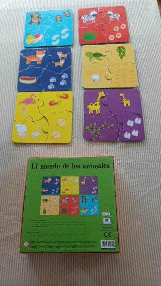 Puzzles BarjoToys Mundo Animales 24 Piezas