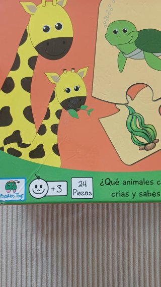 Puzzles BarjoToys Mundo Animales 24 Piezas
