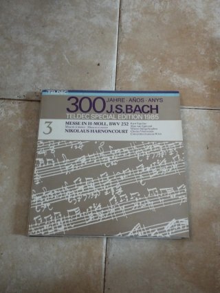 Lote 2 Vinilos 300 años G.F. Handel y J.S Bach