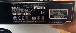 Reproductor Blu-ray y DVD Sony