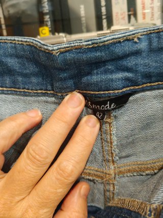 Pantalón corto tejano elástico T-42