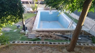 Piscina pierde Aqua.Lamina armada (lainer)