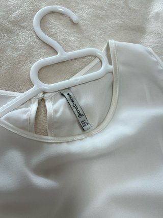 Blusa sin mangas blanca