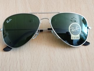 Gafas Ray-Ban Aviator Verdes y Plateadas