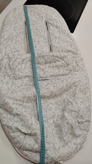 Funda saco carrito bebé estampado floral gris