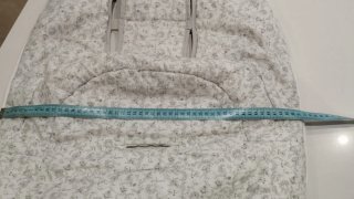 Funda saco carrito bebé estampado floral gris