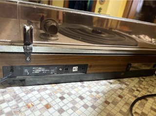 Giradischi Vintage Argento e Nero