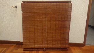 Estor enrollable bambú natural 78x70cm