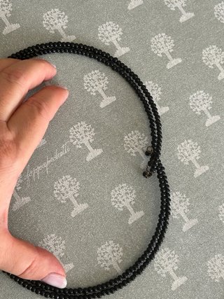 Collana perline vetro regolabile